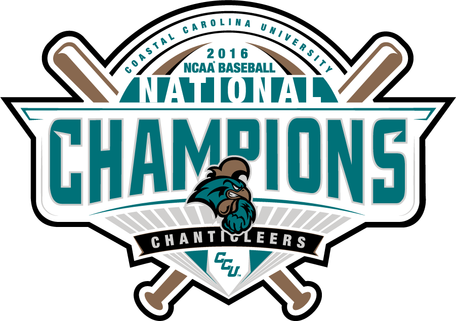 Coastal Carolina Chanticleers 2016 Champion Logo iron on transfers for T-shirts